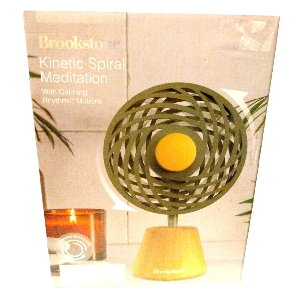 Brookstone Kinetic Spiral Meditation Zen Decor